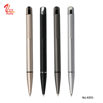 Luxury promotional gift metal ballpoint pen with logo slogan printed